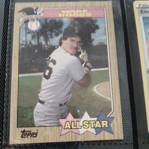 Wade boggs baseball card